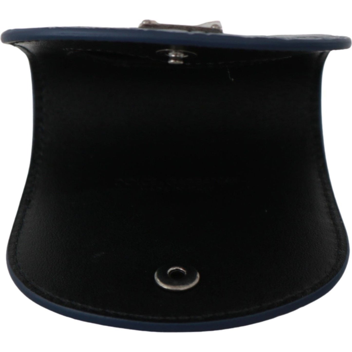 Dolce & Gabbana Blue Leather Holder Pocket Condom Case