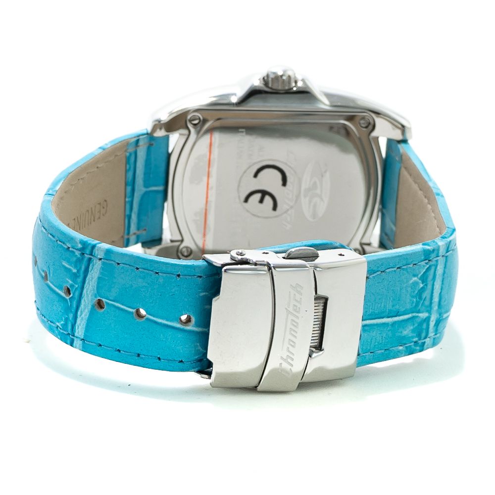 Chronotech Blue Leather Bracelet Watch