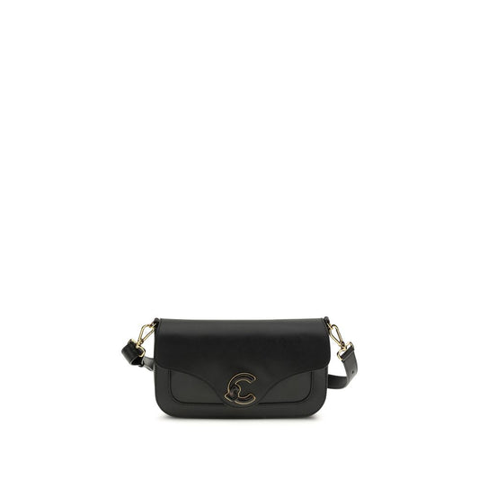 Coccinelle Black Calf Leather Bos Taurus Shoulder Bag