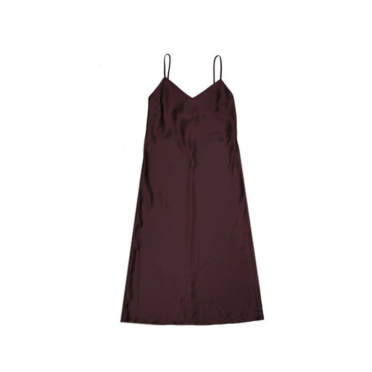 BLANCA VITA Purple Silk Casual Dress