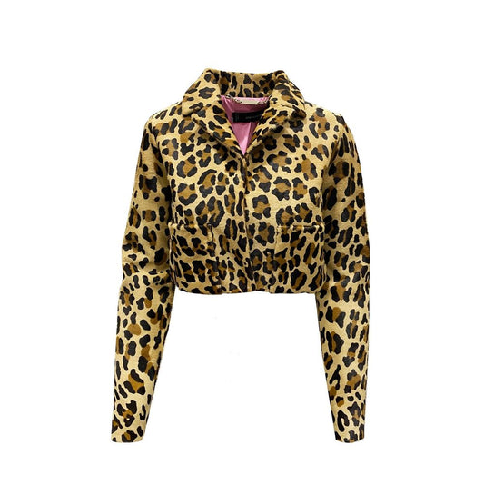 Dsquared² Brown Calfskin Coat