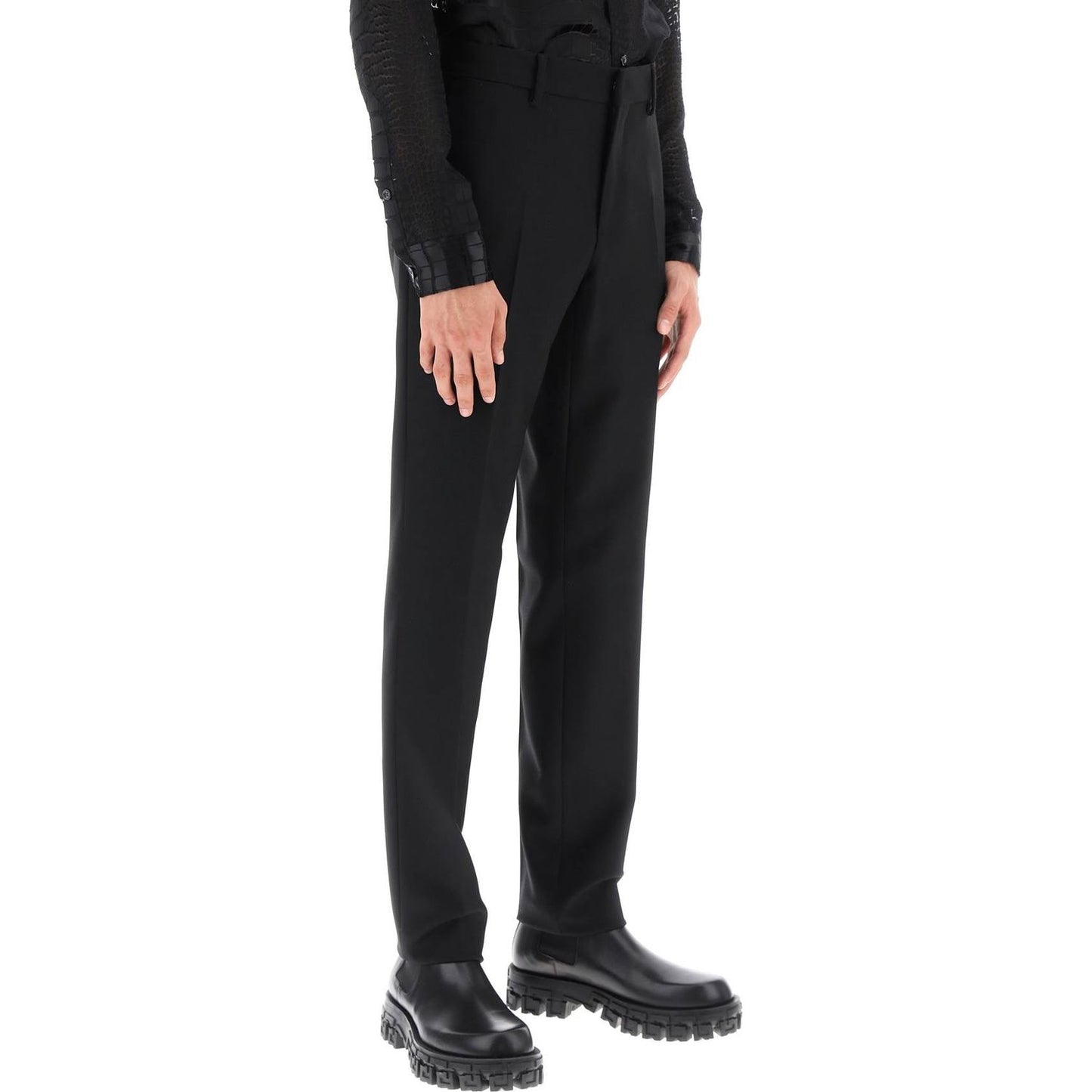 Versace tailoring cigarette pants