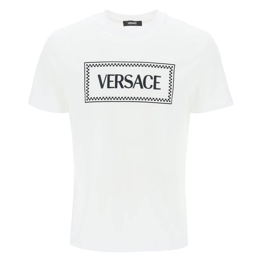 Versace embroidered logo t-shirt Topwear Versace