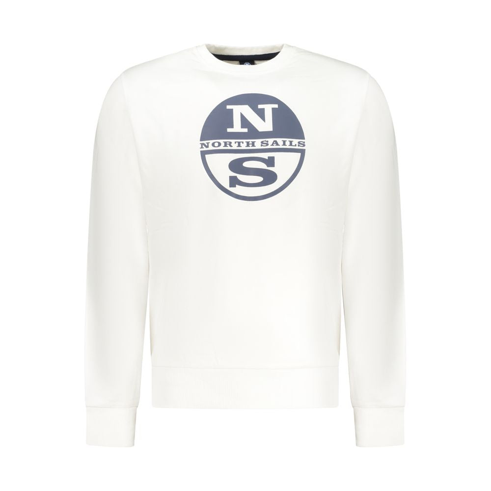 North Sails White Cotton Men's Sweatshirt
