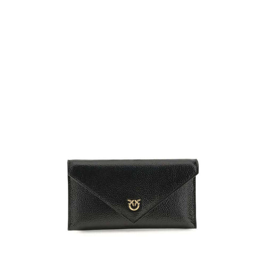 PINKO Black Calf Leather Bos Taurus Handbag
