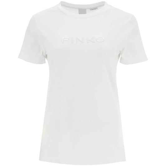 Pinko short-sleeved t-shirt with logo Topwear Pinko