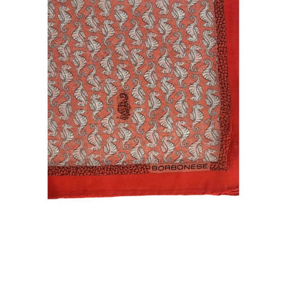 Borbonese Red Silk Women Scarf 1728,67345744032,Accessories,Borbonese,Multicolor,New with tags,Scarves - Accessories,Scarves - Scarves - Accessories,Women