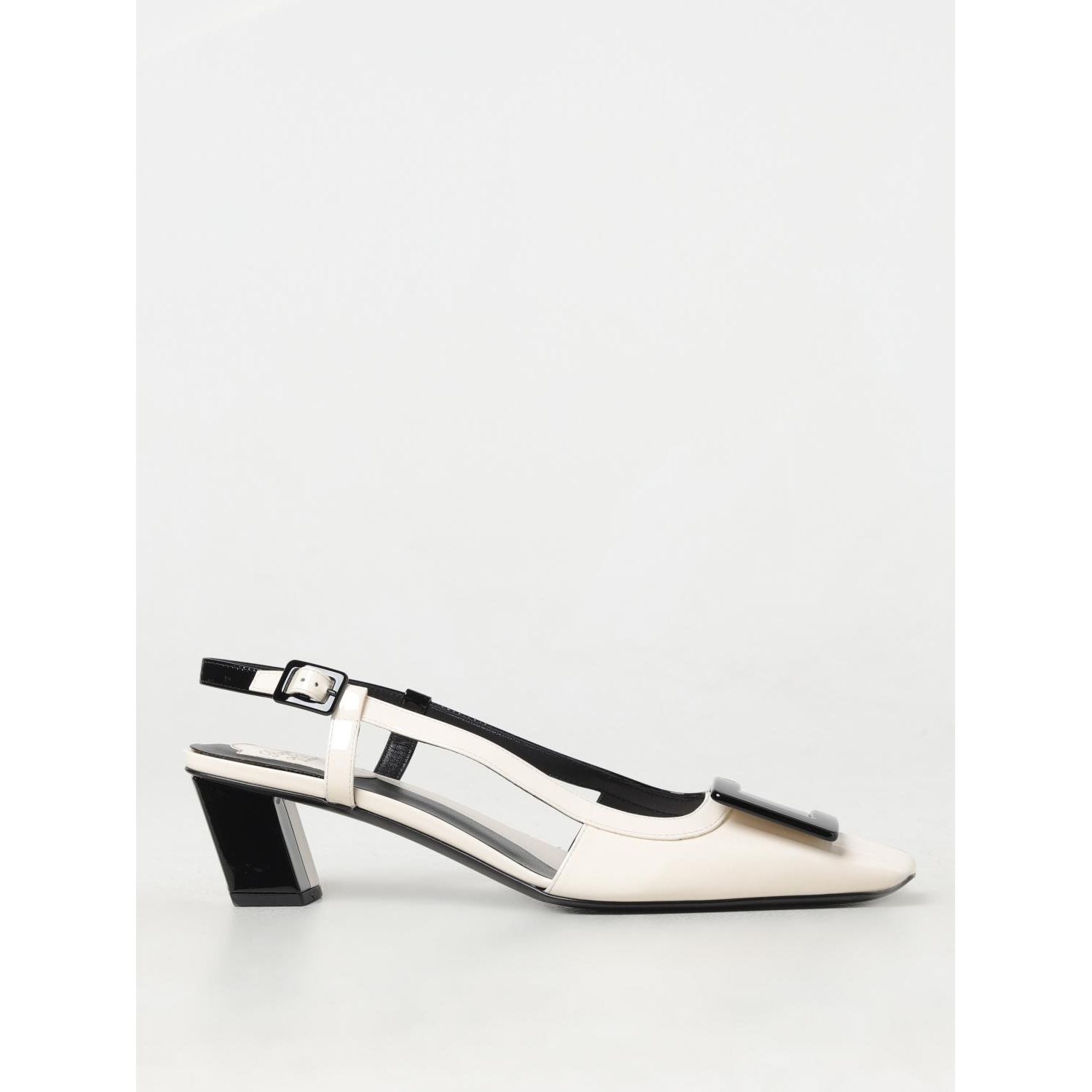 Roger Vivier Black Leather High Heel Pumps