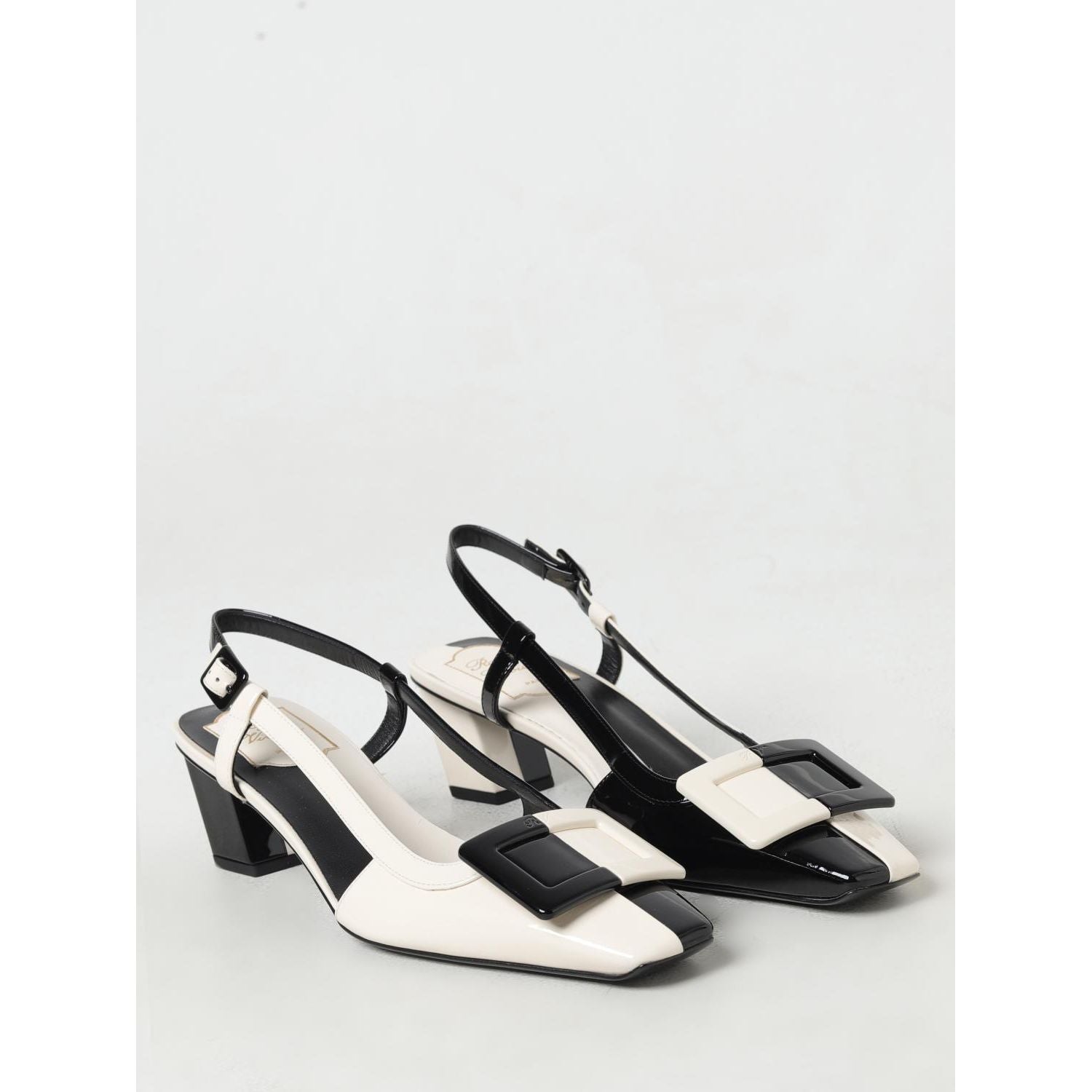 Roger Vivier Black Leather High Heel Pumps