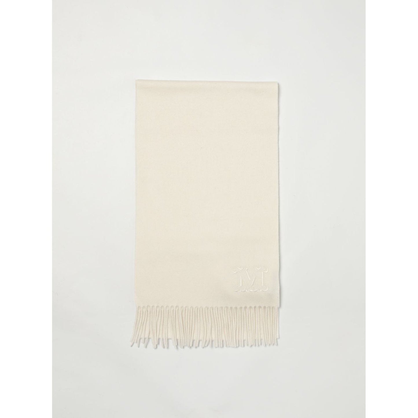 Max Mara White Cashmere Scarf