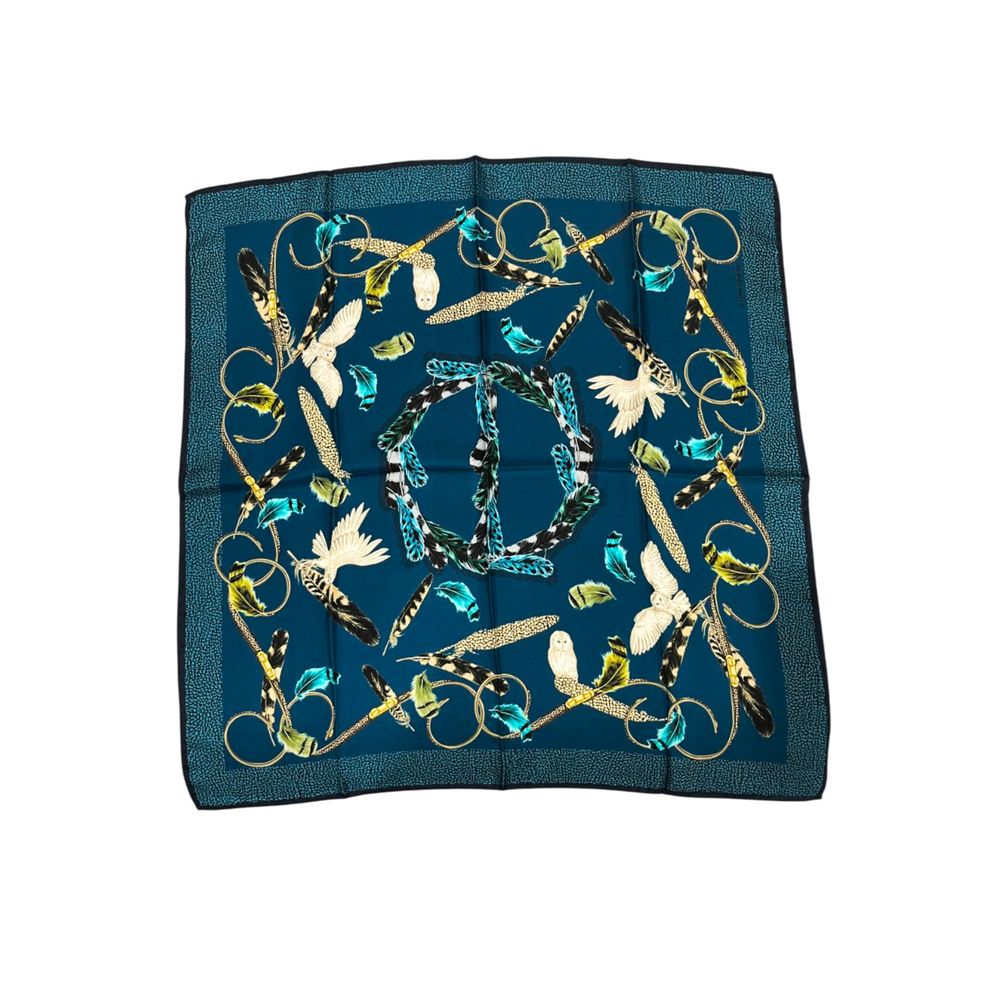 Borbonese Blue Silk Women Scarf 1728,67345744032,Accessories,Blue,Borbonese,New with tags,Scarves - Accessories,Scarves - Scarves - Accessories,Women