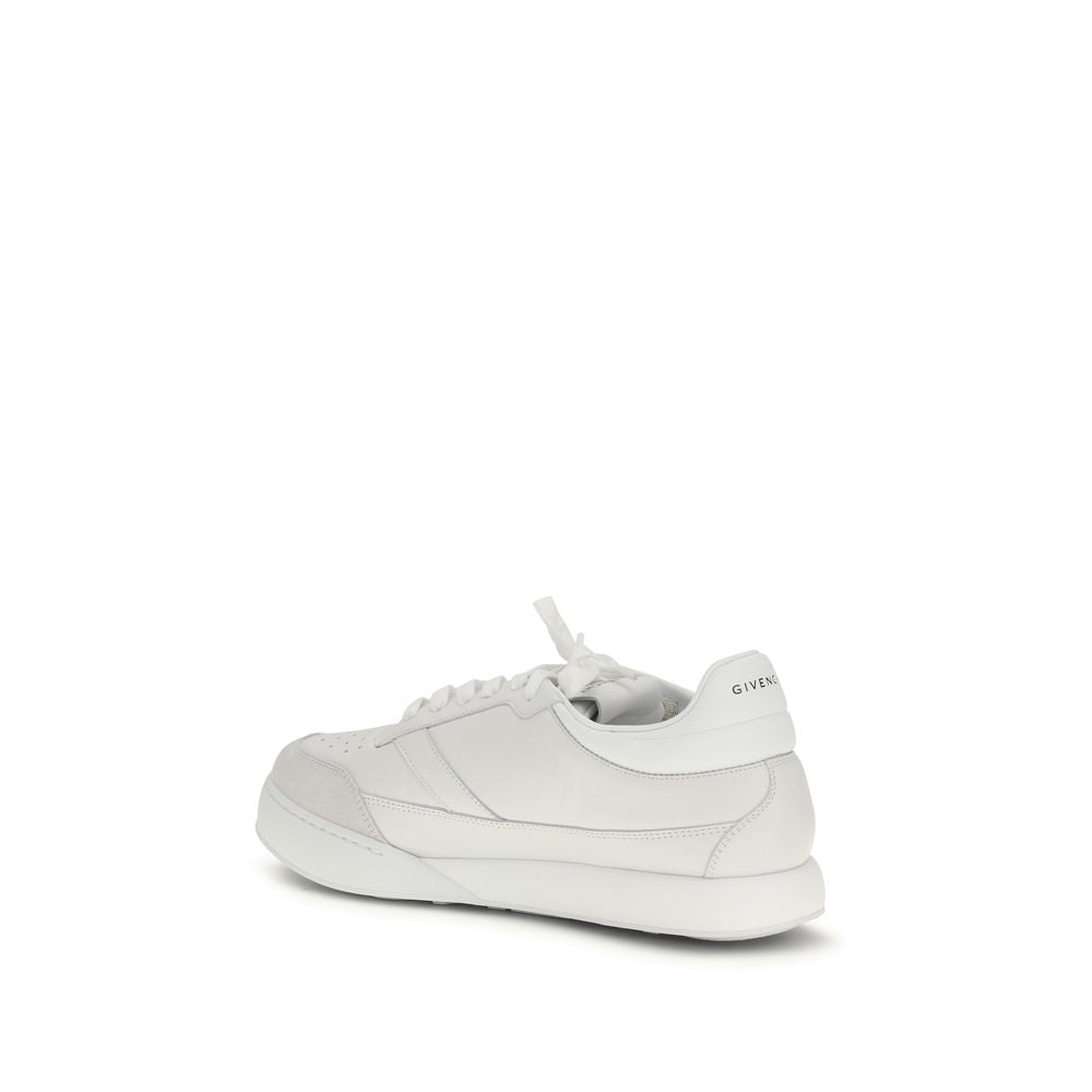 Givenchy White Calf Leather Bos Taurus Low Top Sneakers 1728,72470364320,EU40/US7,EU41/US8,EU42/US9,EU43/US10,Givenchy,Low Tops - Sneakers - Shoes,Men,New with tags,Shoes,Sneakers - Shoes,White