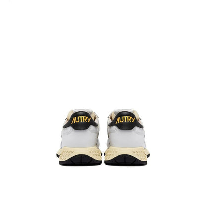 Autry White Fabric Athletic Sneakers