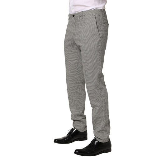 Dolce & Gabbana Gray Cotton Skinny Dress Formal Trouser Pants
