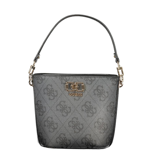 Guess Jeans Black Polyurethane Women Handbag 1728,67403481248,Bags,Black,Guess Jeans,Handbags - Bags,New with tags,Women