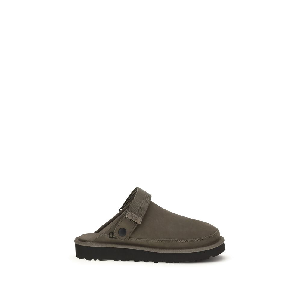 UGG Brown Calf Leather Bos Taurus Mules 1728,72470364320,Brown,EU40/US7,EU41/US8,EU42/US9,EU43/US10,EU44/US11,EU45/US12,EU46/US13,Flats - Shoes,Men,Mules - Flats - Shoes,New with tags,Shoes,UGG