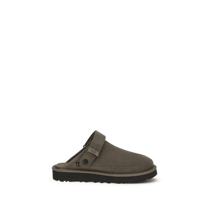 UGG Brown Calf Leather Bos Taurus Mules 1728,72470364320,Brown,EU40/US7,EU41/US8,EU42/US9,EU43/US10,EU44/US11,EU45/US12,EU46/US13,Flats - Shoes,Men,Mules - Flats - Shoes,New with tags,Shoes,UGG