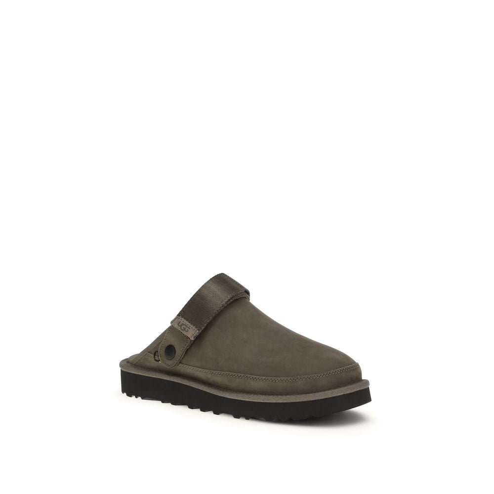 UGG Brown Calf Leather Bos Taurus Mules 1728,72470364320,Brown,EU40/US7,EU41/US8,EU42/US9,EU43/US10,EU44/US11,EU45/US12,EU46/US13,Flats - Shoes,Men,Mules - Flats - Shoes,New with tags,Shoes,UGG
