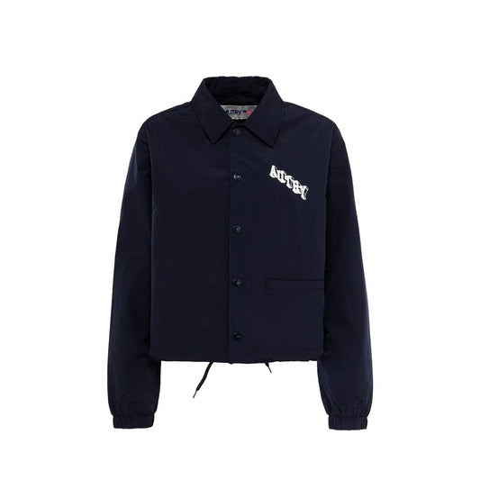 Autry Blue Polyester Shell Jacket