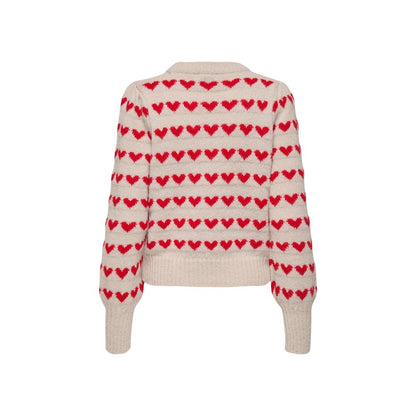 Jacqueline De Yong Beige Polyester Sweatshirt