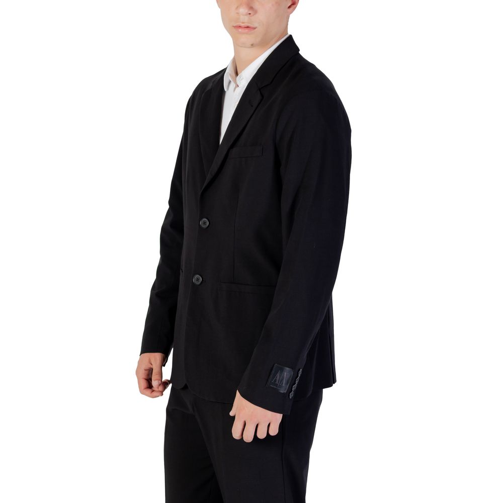 Armani Exchange Black Lyocell Blazer 1728,71956299936,Armani Exchange,Black,Blazers - Suits & Blazers - Clothing,Clothing,IT46 | M,IT50 | L,IT52 | XL,IT54 | XXL,IT56 | 3XL,Men,New with tags,Suits & Blazers - Clothing