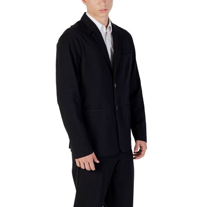 Armani Exchange Black Lyocell Blazer 1728,71956299936,Armani Exchange,Black,Blazers - Suits & Blazers - Clothing,Clothing,IT46 | M,IT50 | L,IT52 | XL,IT54 | XXL,IT56 | 3XL,Men,New with tags,Suits & Blazers - Clothing