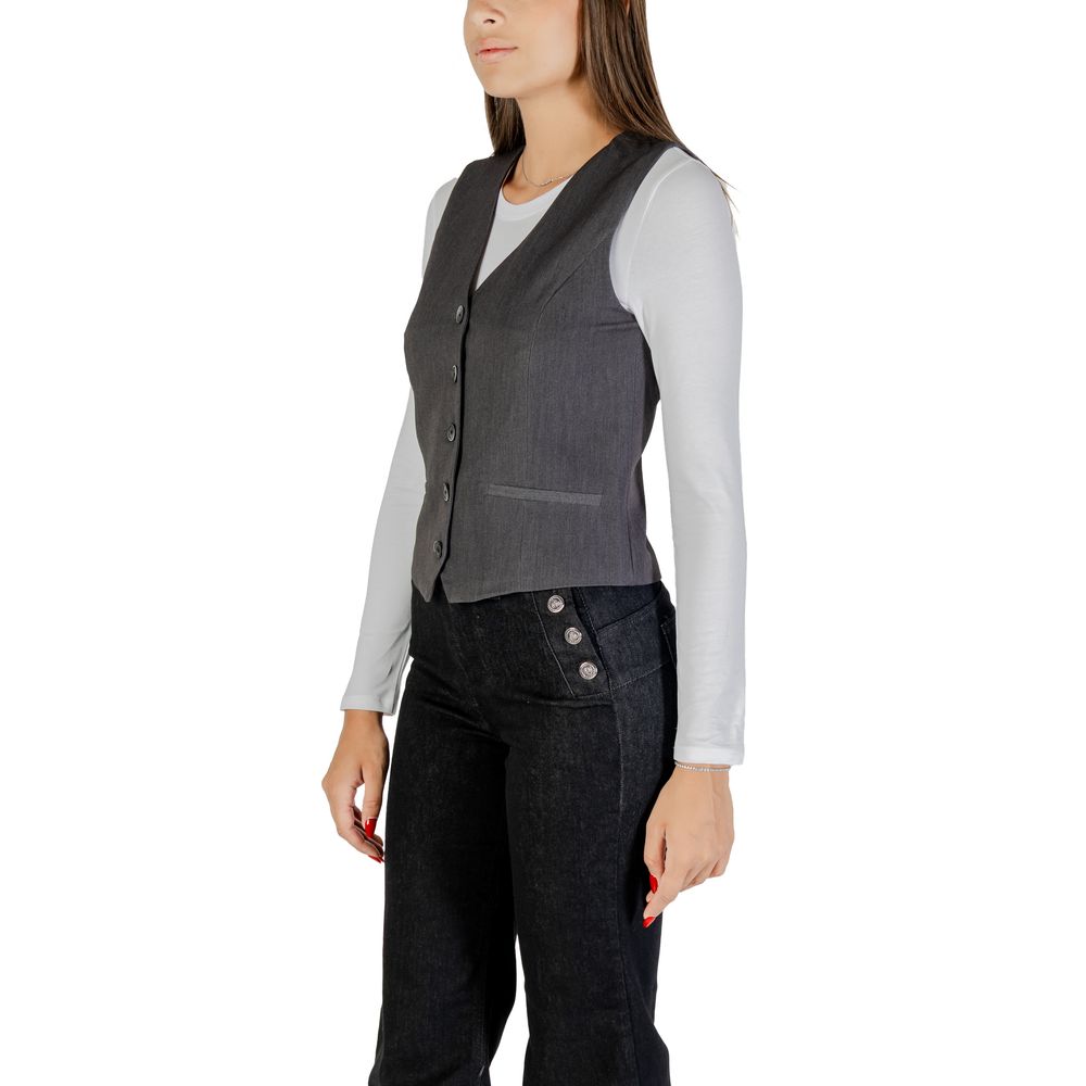 Only Gray Polyester Waistcoat 1728,34 | XXS,71956299936,Clothing,Gray,IT36|XXS,New with tags,Only,Suits & Blazers - Clothing,Waistcoats - Suits & Blazers - Clothing,Women