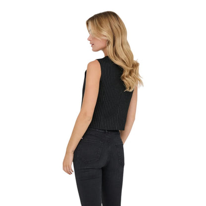 Only Black Recycled Polyester Waistcoat 1728,34 | XXS,71956299936,Black,Clothing,IT36|XXS,IT38|XS,IT40|S,New with tags,Only,Suits & Blazers - Clothing,Waistcoats - Suits & Blazers - Clothing,Women