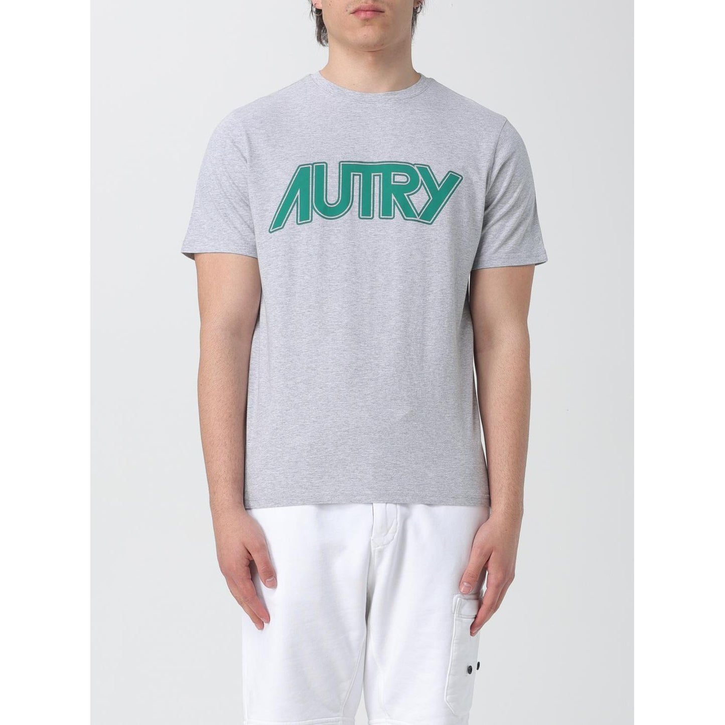 Autry Gray Cotton T-Shirt