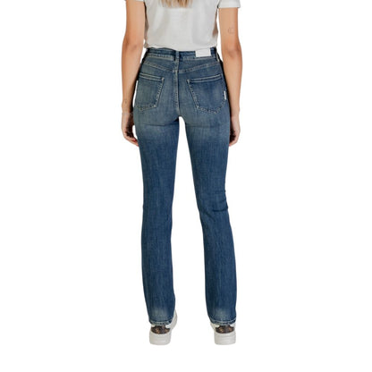 Armani Exchange Blue Cotton Skinny Jeans