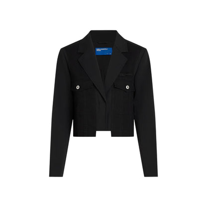 Karl Lagerfeld Black Polyester Blazer 1728,71956299936,Black,Blazers - Suits & Blazers - Clothing,Clothing,IT38|XS,IT40|S,Karl Lagerfeld,New with tags,Suits & Blazers - Clothing,Women