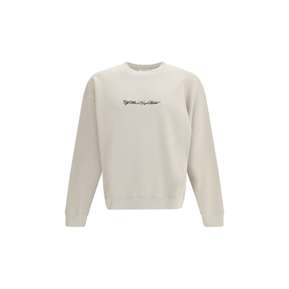 Off-White Beige Cotton Sweatshirt 1728,72470364320,Beige,Clothing,L,M,Men,New with tags,Off-White,S,Sweaters - Clothing,Sweatshirts - Sweaters - Clothing,XL