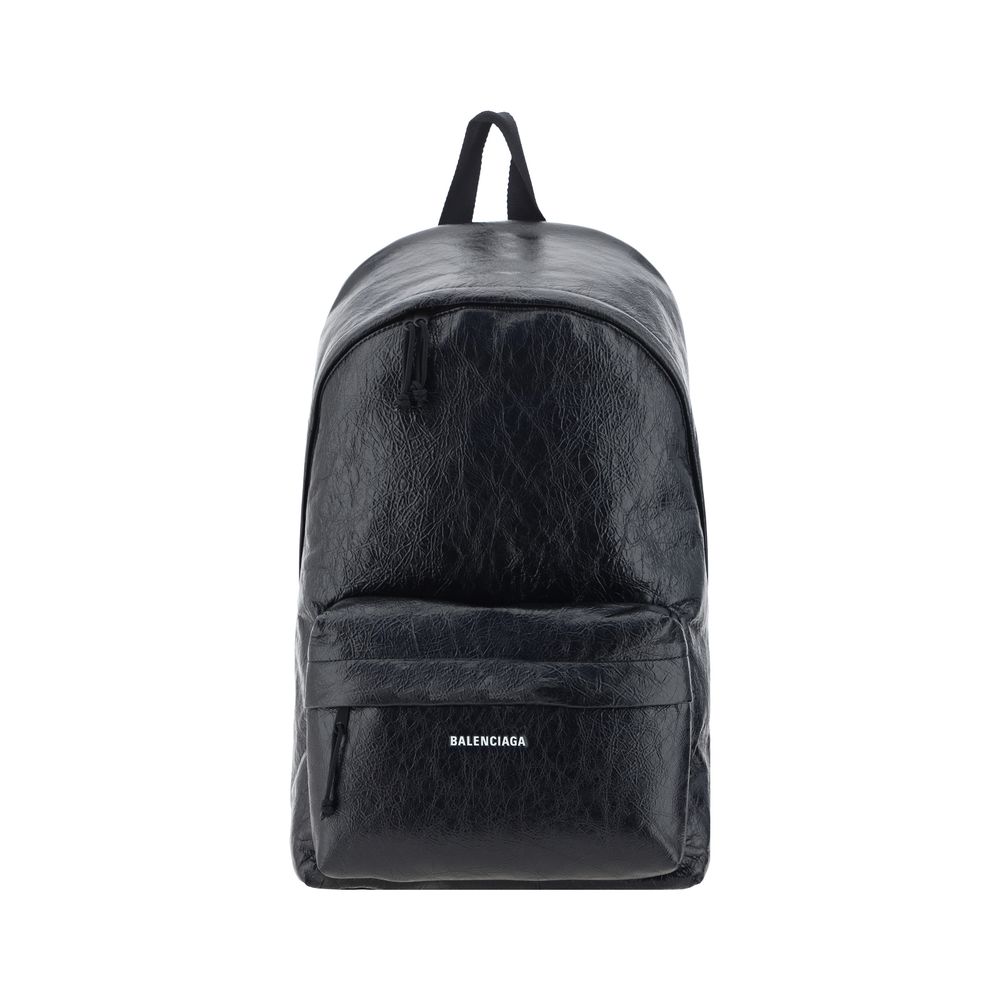 Balenciaga Black Lamb Ovis Aries Backpack