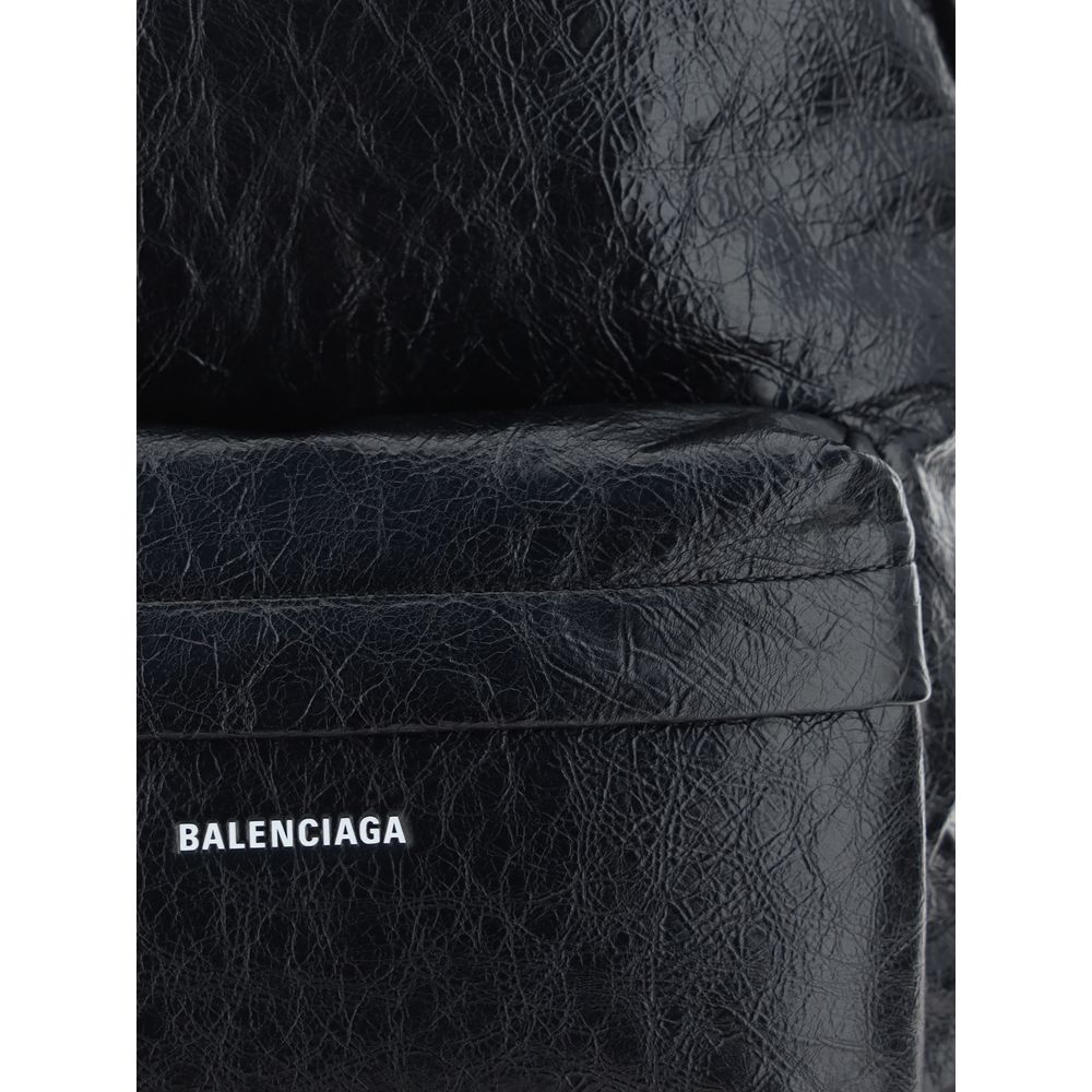 Balenciaga Black Lamb Ovis Aries Backpack