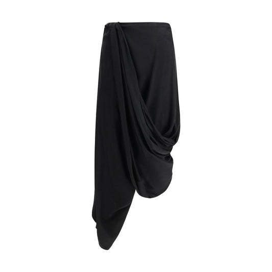 Maison Margiela Black Copper Midi Skirt