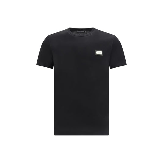 Dolce & Gabbana Black Cotton T-Shirt 1728,72470364320,Black,Clothing,Dolce & Gabbana,IT50 | L,IT52 | XL,IT54 | XXL,IT56 | 3XL,Men,New with tags,T-Shirts - Clothing,T-Shirts - T-Shirts - Clothing