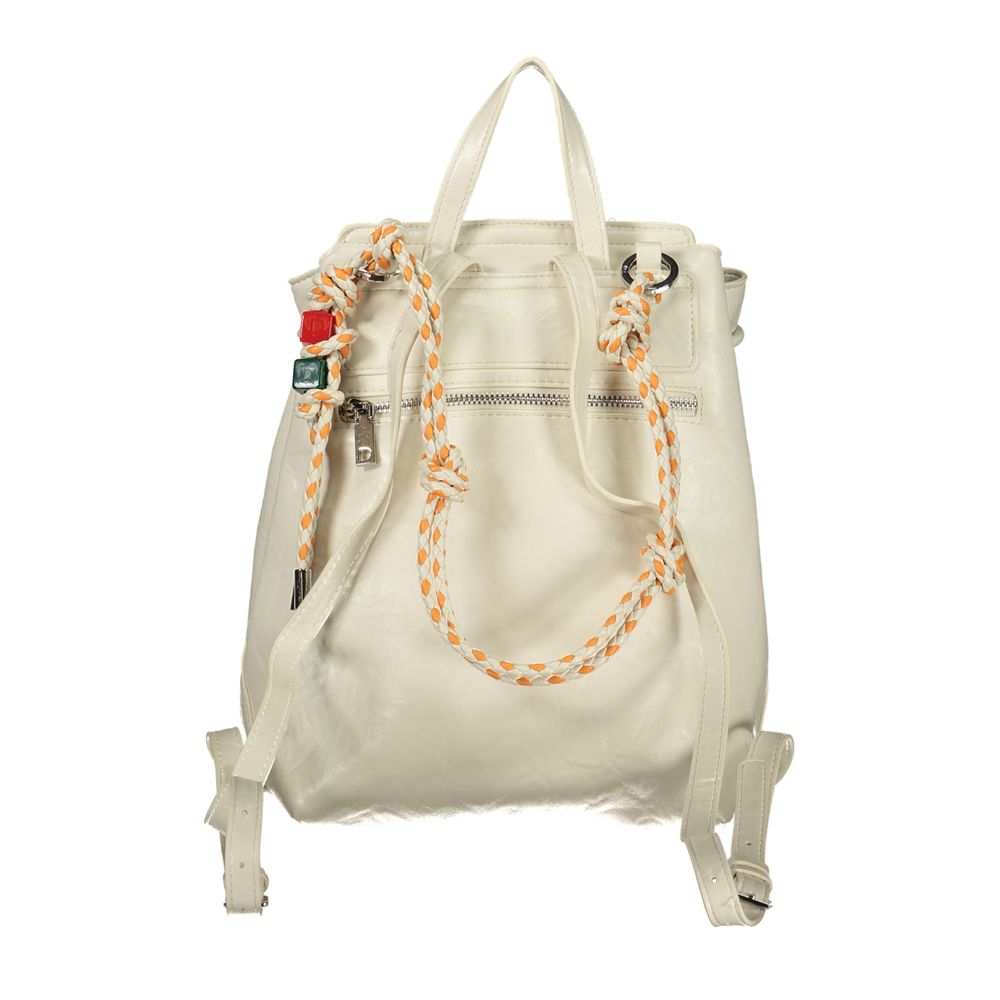 Desigual White Polyethylene Backpack 1728,67403481248,Backpacks - Bags,Bags,Desigual,New with tags,White,Women