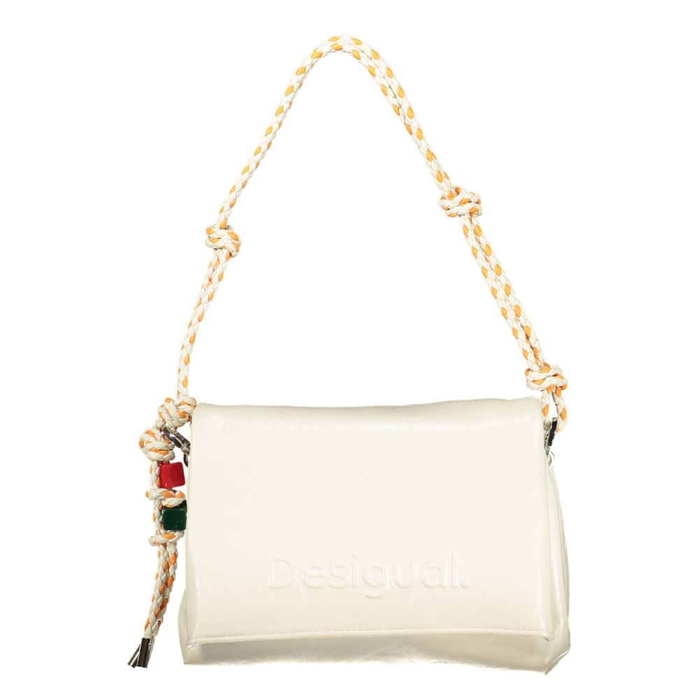 Desigual White Polyethylene Handbag 1728,67403481248,Bags,Desigual,Handbags - Bags,New with tags,White,Women
