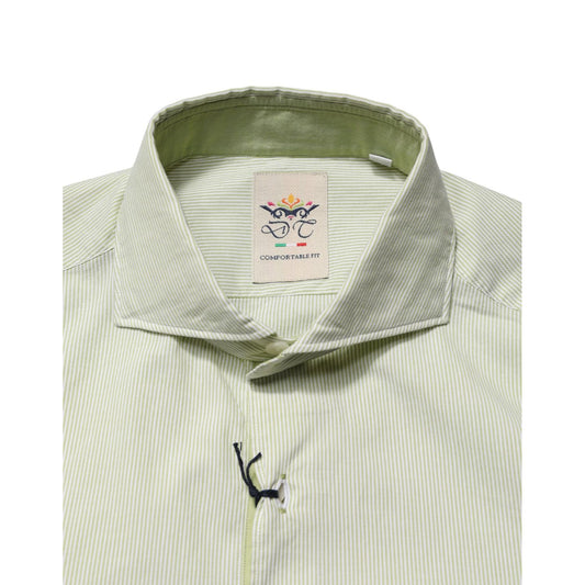 Domenico Tagliente Light Green Long Sleeves Formal Dress Shirt