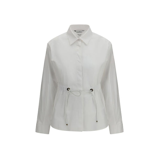 Max Mara White Cotton Dress Shirt 1728,72470364320,Clothing,Dress Shirts - Shirts - Clothing,IT40 | M,IT42 | L,IT44 | L,Max Mara,New with tags,Shirts - Clothing,White,Women