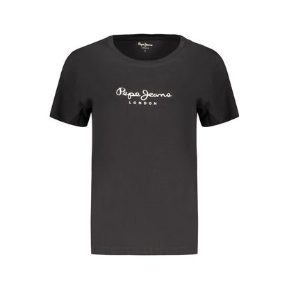Pepe Jeans Black Cotton Women's TShirt