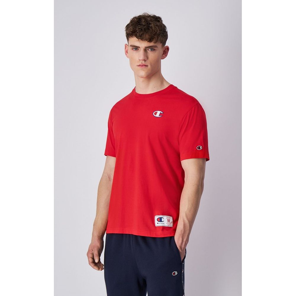 Champion Red Cotton T-Shirt
