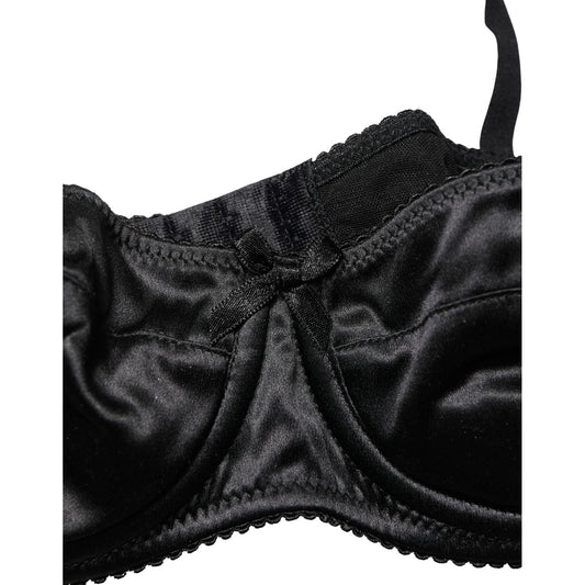 Dolce & Gabbana Black Semi-Pad Underwire Balconette Bra Underwear