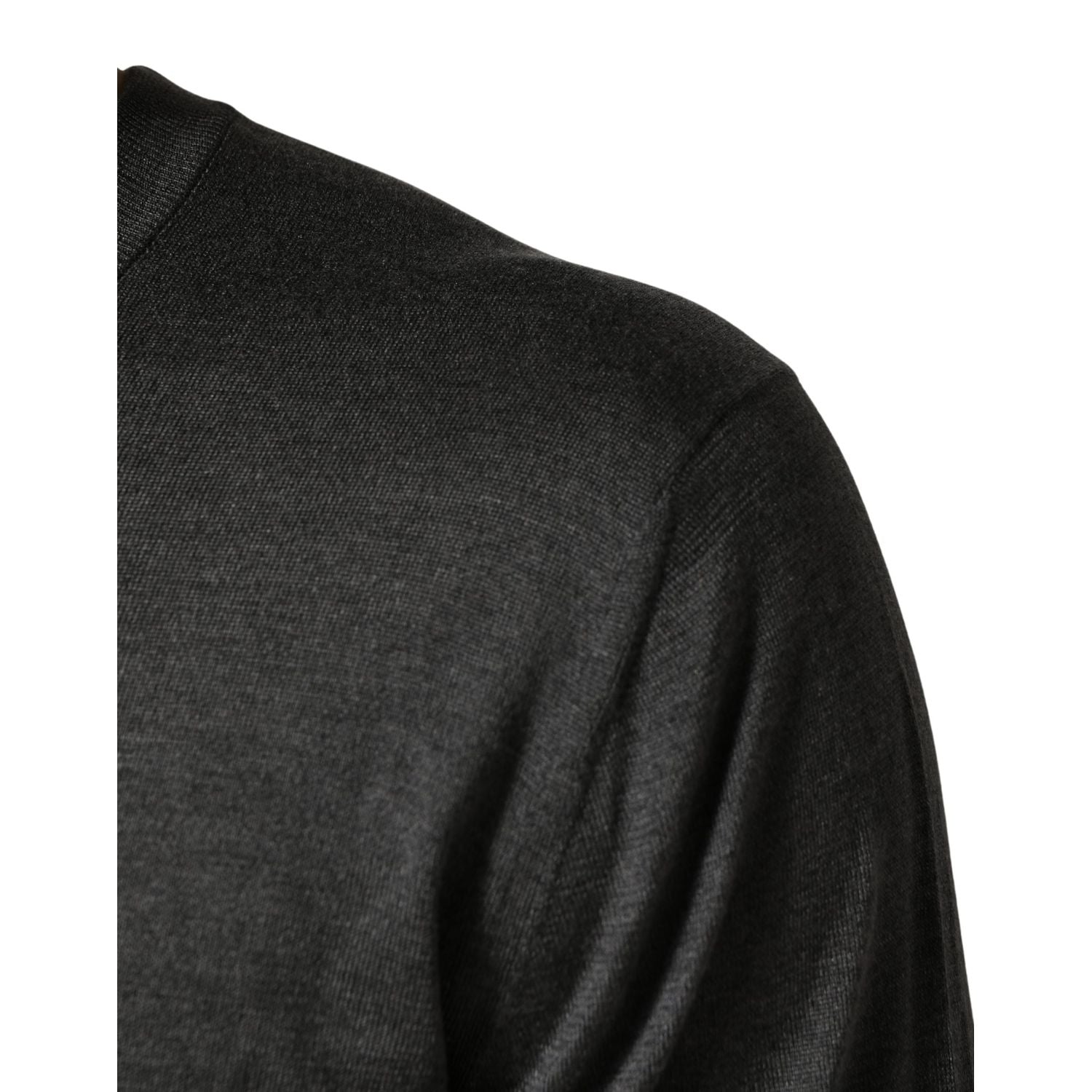 Dolce & Gabbana Gray Long Sleeves Crew Neck Pullover Sweater