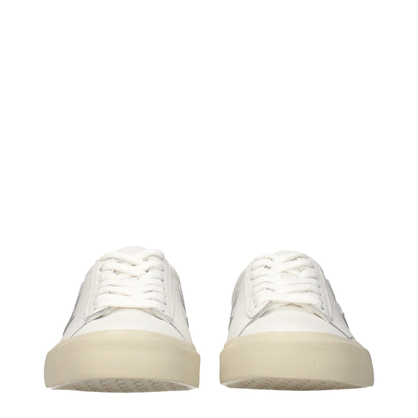 Veja White Leather Low Top Sneakers