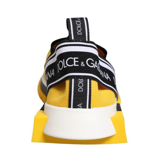 Dolce & Gabbana Yellow Sorrento SlipOn Low Top Sneakers Shoes