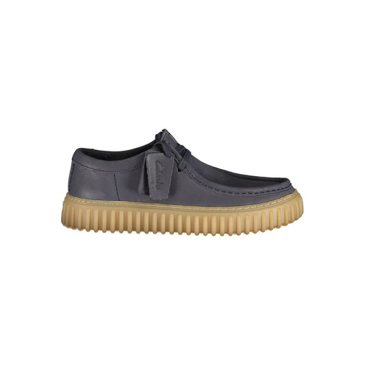 Clarks Blue Leather Men's Classic Shoe
