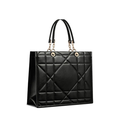 Dior Black Leather Tote Bag