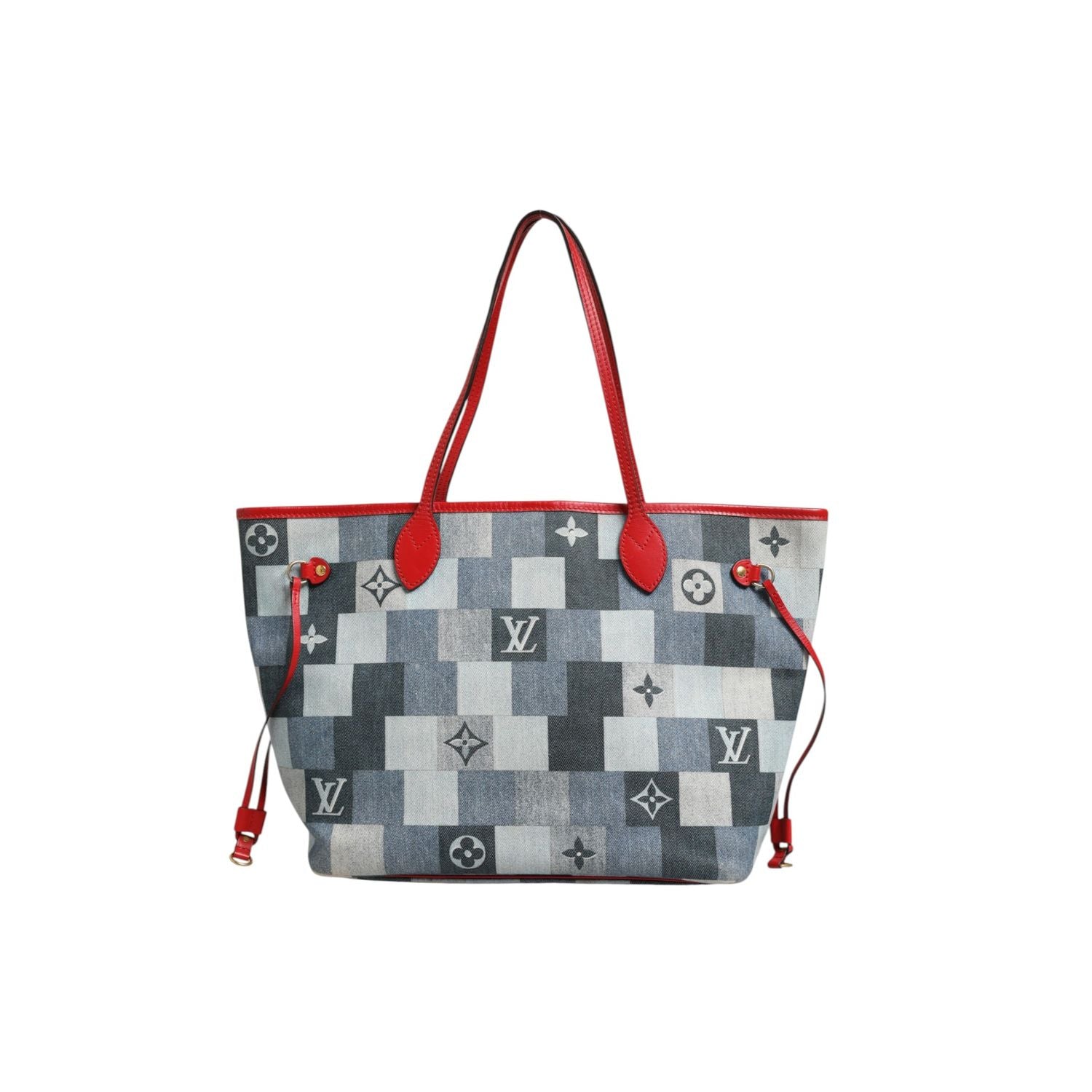 Louis Vuitton Neverfull Patchwork Monogram Denim Tote Bag