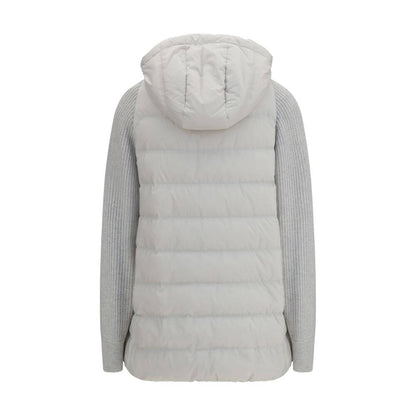 Brunello Cucinelli Gray Polyester Full-Length Jacket